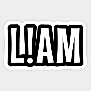 Liam, boy's name Sticker